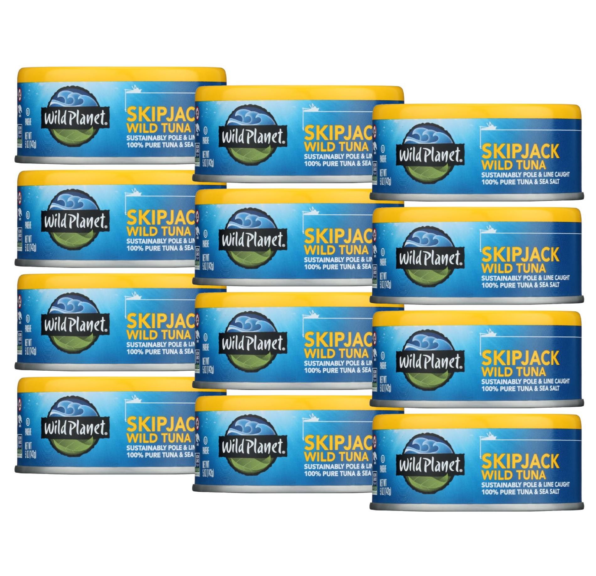 Wild Planet Skipjack Wild Tuna - Case of 12/5 oz