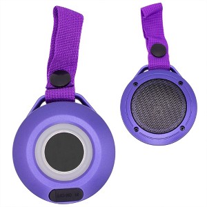 Link Compact Bluetooth Outdoor Speaker With LED Lamp Water Resistant Portable Greta For Bikes, Bags Etc - 1 of 3