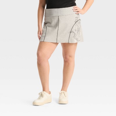 Women's Low-Rise Knit Mini Wrap Skort - Wild Fable™