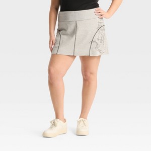 Women's Low-Rise Knit Mini Wrap Skort - Wild Fable™ - 1 of 3