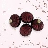 Northlight 4ct Shiny Maroon Onion Glass Christmas Ornaments 3" - 2 of 4