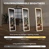 FURNIinspire Full Length Mirrors Rectangle Floor Standing Mirror With Aluminum Alloy Frame, Wall Mounted Hanging Mirror With Stand, White, 16"*60" - 4 of 4