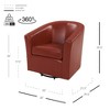 New Pacific Direct Hayden Swivel Bonded Leather Chair - 3 of 4