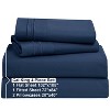 Clara Clark Bed Sheets, Premier 1800 Series 4 Piece Bed Sheet Set, Deep Pocket Luxury Soft Bedding Sheets & Pillowcases - 3 of 4