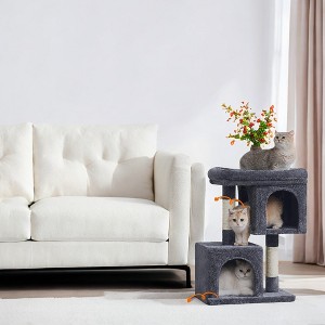 Cat Tree, 29.1-Inch Cat Tower, Cat Condo for Large Cats up to 11 lb, Large Cat Perch, 2 Cat Caves, Scratching Post, Cat Houses for Indoor Cats - 1 of 4