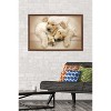 Trends International Keith Kimberlin - Puppies - Golden Retrievers Cuddling Framed Wall Poster Prints - 2 of 4