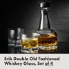 Orrefors Erik Double Old Fashioned Glasses (Set of 4) - 12 Fl. Oz., Minimalistic Glasses with Heavy Base - Dishwasher Safe - 2 of 4