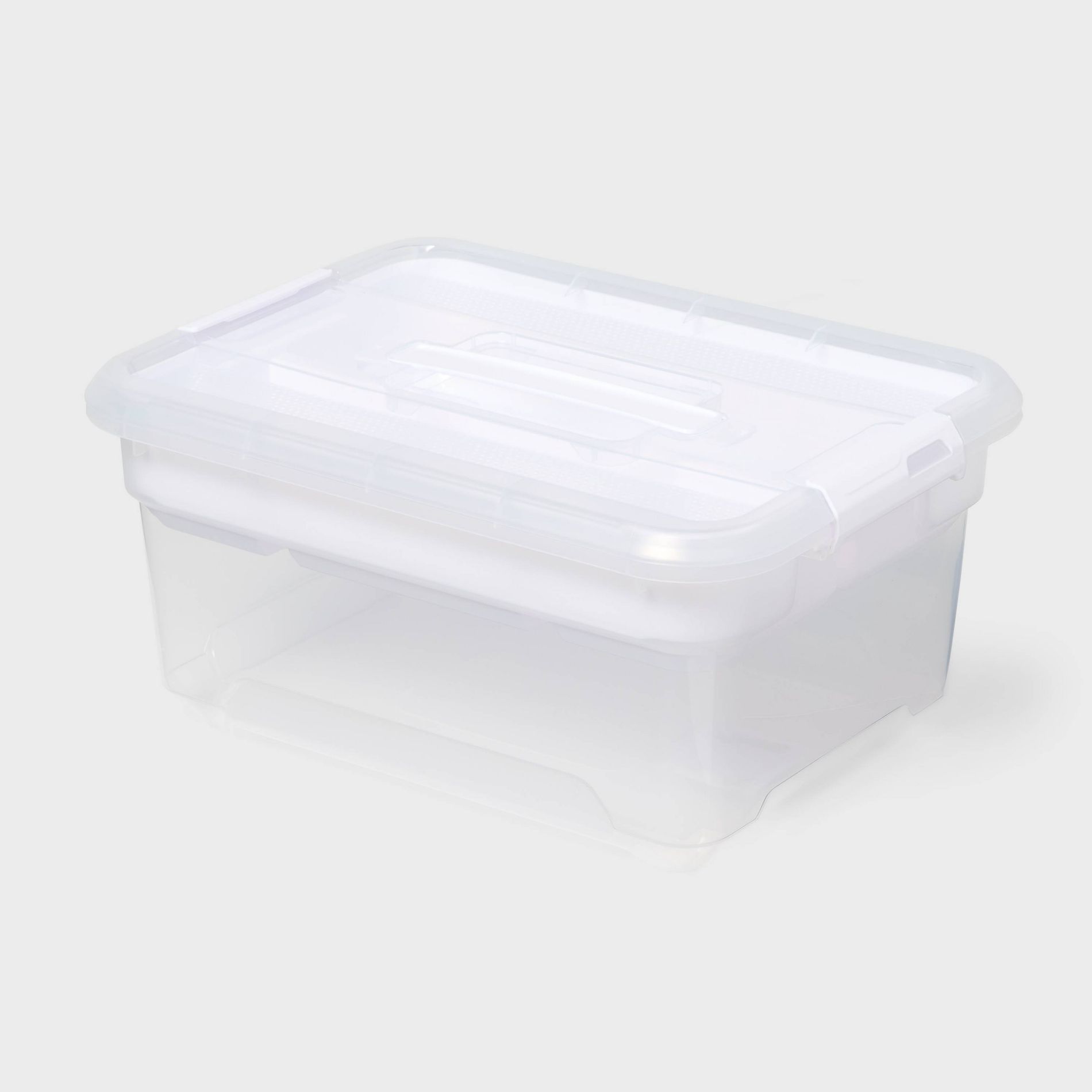 14qt Solution Storage Box with Insert Tray White- Brightroom™