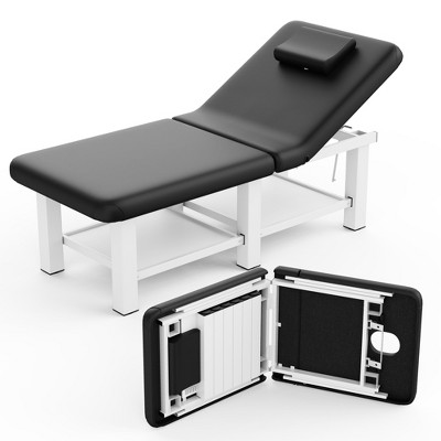 Dolonm 75" Professional Massage Table,Folding Metal Frame, 660LBS Capacity, Skin-Friendly PU Leather