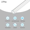 Unique Bargains Lamp Lantern Water Cooling System Acrylic Round Pipes Clear 2 Pcs 14" - 3 of 4