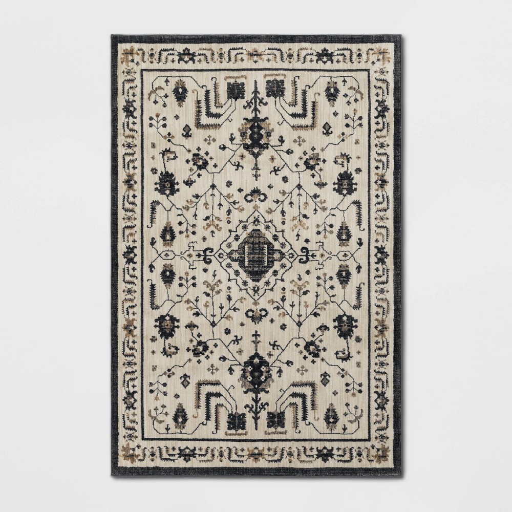 5'x7' Albion Persian Style Rug Cream/Black - Threshold™