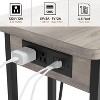 C Shaped Side Table with Charging Station - 4 of 4