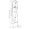 Sunnydaze Decorative Steel Metal Dragonfly Delight Design Garden Trellis - 55.75" H - Black - 2-Pack - image 3 of 4