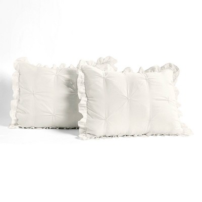 Lush Décor Ravello Pintuck Ruffle Skirt Bedspread & Sham Set, 4 of 12