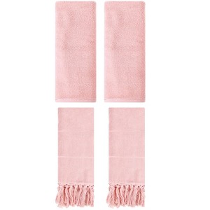 REGALWOVEN 4 Pcs Cotton Bathroom Hand Towels - 1 of 4
