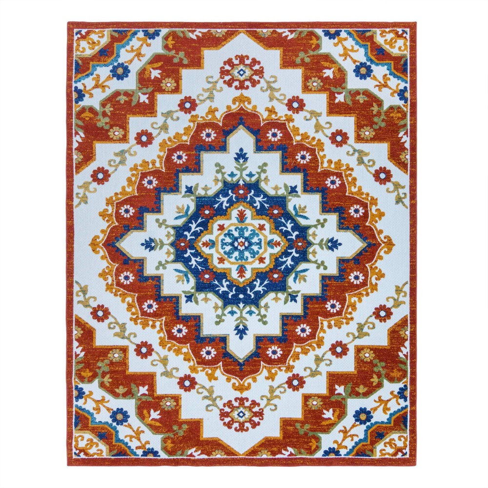  x 13' Fosel Arasi Outdoor Rug Red