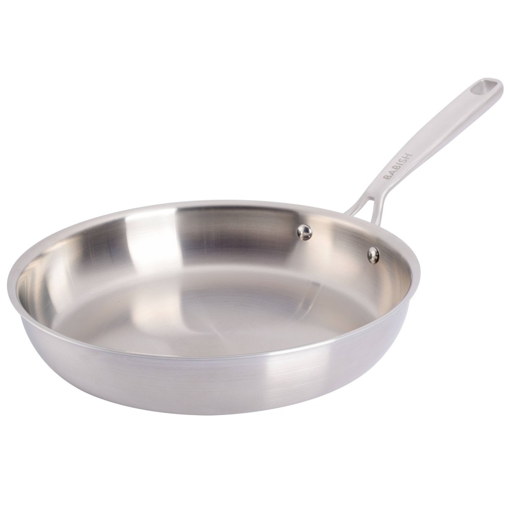 Gibson Home Babish 10 Stainless Steel Triply Professional Grade Frying Pan