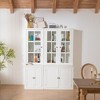 Sapphtopaz Bookcase with Storage, Farmhouse Display Cabinets with Storage, Bookshelf for Livingroom, Office - 3 of 4