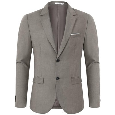 Men's Casual Blazer Sport Coat Two Button Lightweight Business Jackets