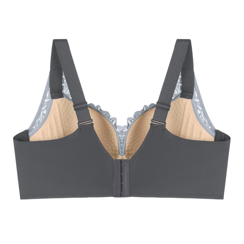 Agnes Orinda Women's Plus Full Coverage Lace Soft Cup U Back Adjustable Strap Wireless Bras, 2 of 4