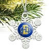 South Dakota State University Logo Metal Snowflake Christmas Tree Holiday Ornament - image 2 of 3