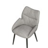 NicBex Set of 2 Luxury Dining Chair with Metal Legs and Comfortable Backrest,Velvet Armless Chairs for Kitchen,Living Room - 4 of 4
