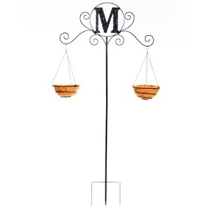 The Lakeside Collection Monogram Double Planter Stakes - 1 of 2