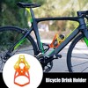 Unique Bargains  Universal Bike Water Bottle Cage Holder with Screws and Wrench for Bicycle Plastic Red Yellow 1 Set - 2 of 4