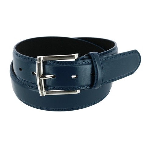 CTM Men's Big & Tall Leather Western Belt