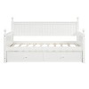 NicBex Twin Size Metal Daybed, Modern Sofa Bed Frame with Adjustable Trundle and LED for Bedroom, Living Room - 3 of 4