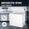 ZAFRO 7.0 Cu. ft Chest Freezer 6.8℉to -4℉ Free Standing Top open Door Compact Freezer with Adjustable Temperature Defrost Water Drain/Power Saving - 2 of 4