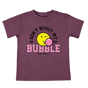 The Juniper Shop SmileyWorld Don't Burst My Bubble Toddler Short Sleeve Tee - 1 of 4