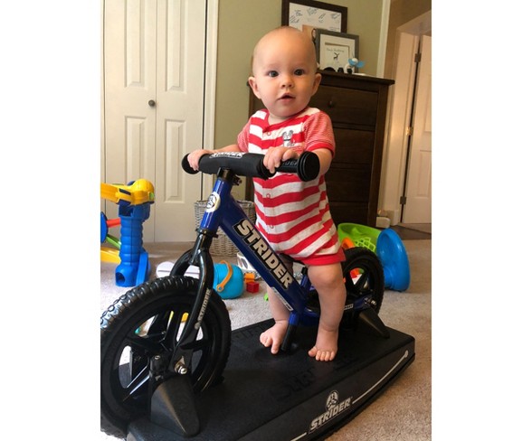 Strider 12 Sport Baby Bundle No Pedal Balance Bike - Blue