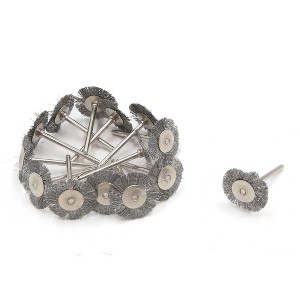 Unique Bargains 25mm Diameter Steel Wire Wheel Brush Polishing Rotary Tool for Car 14pcs - 1 of 1