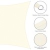 Yescom 20x16 Ft 97% UV Block Rectangle Sun Shade Sail HDPE Cover Net Canopy Outdoor White - 4 of 4