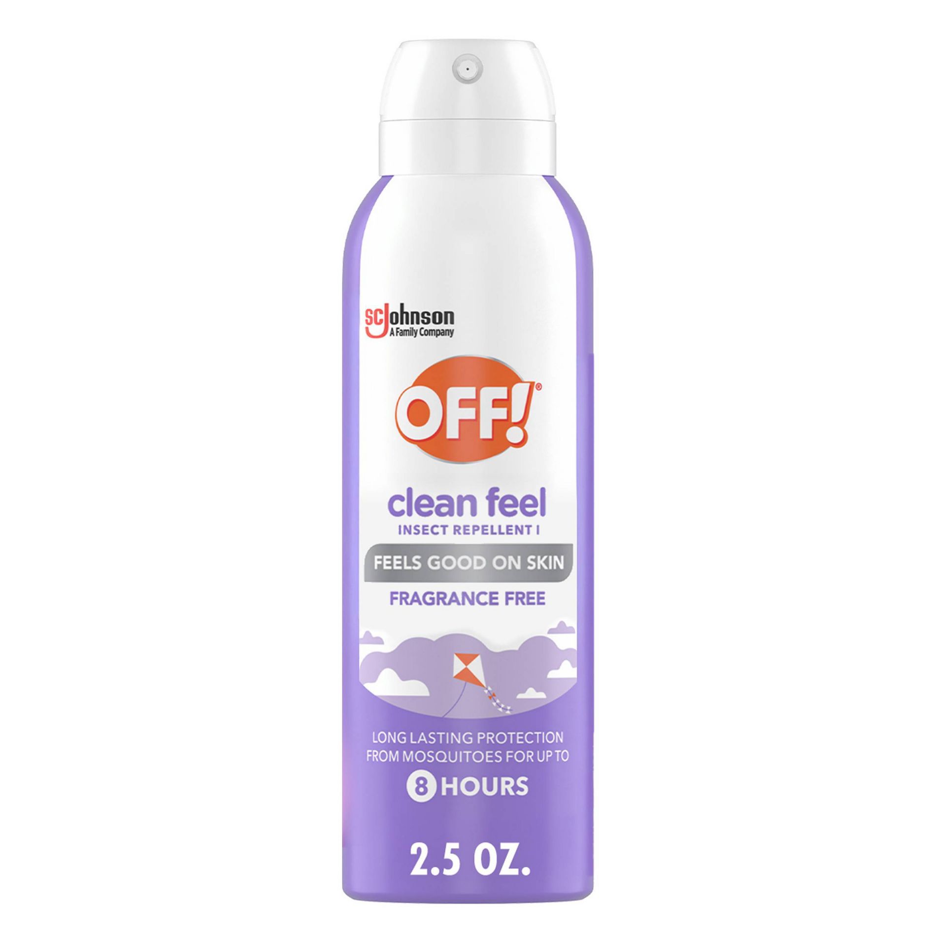 OFF! Clean Feel Mosquito Repellent Picaridin DEET-free Bug Spray Travel Size - 2.5oz