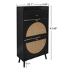 ALEXOUN Freestanding Shoe Rack with 2 Flip Drawers & 1 Drawer for Home Entryway, Living Room, Bedroom Small Spaces,Black - 3 of 4