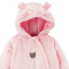 Carter's Baby Girls' Pink Teddy Plush Pram, 0-6 Months - 2 of 3