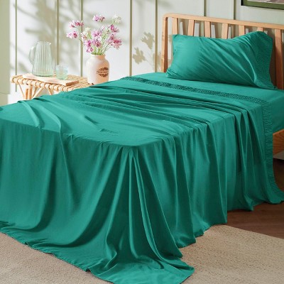 Twin Sheets Set - 3 Pieces Soft Twin Bed Sheets - Breathable & Cooling - Hotel Luxury - Easy Care Polyester Microfiber Bedding for Women, Men, Spectra