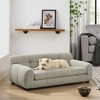 OUTSUPPLY Modern Pet Sofa with Backrest & Armrests, Linen Fabric Dog Bed for Small & Medium Dogs, Washable Cover - 4 of 4