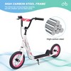 VASIP Youth Kick Scooter for Kids 6+ with Adjustable Handlebar, 12in Air Tires & Wide Non-Slip Deck,Blue - 4 of 4