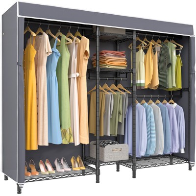 Vipek V6c Heavy Duty Covered Clothes Rack Portable Wardrobe Closet ...