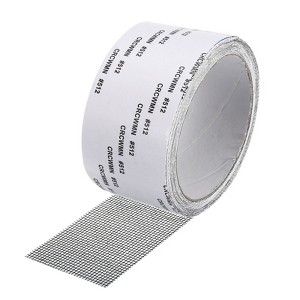 Unique Bargains Fiberglass Adhesive Waterproof Mesh Design Window Screen Repair Tape - 1 of 3