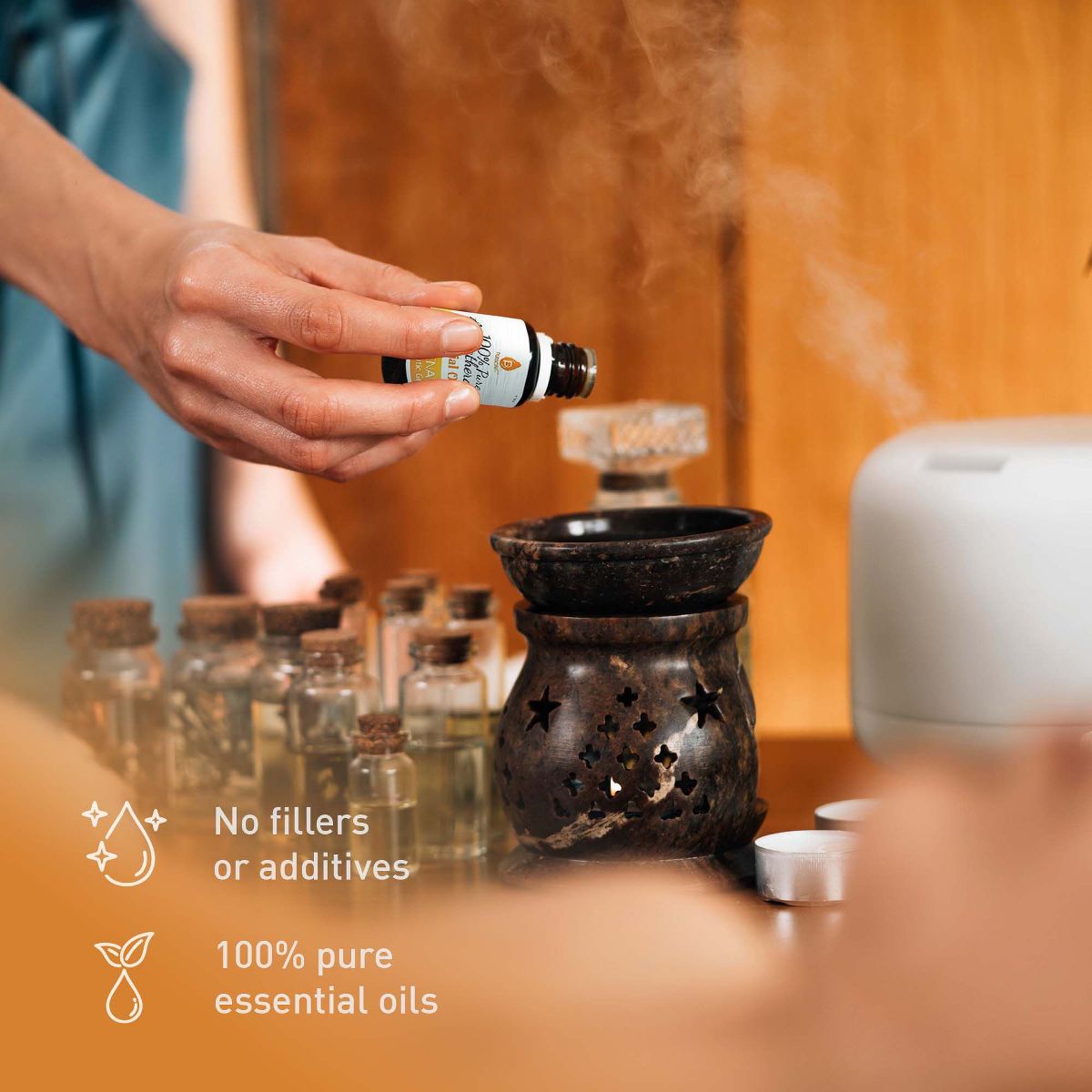 Pursonic Air Purifier, Essential Oil Wellness Blends, and Bath Gloves - thumbnail 3