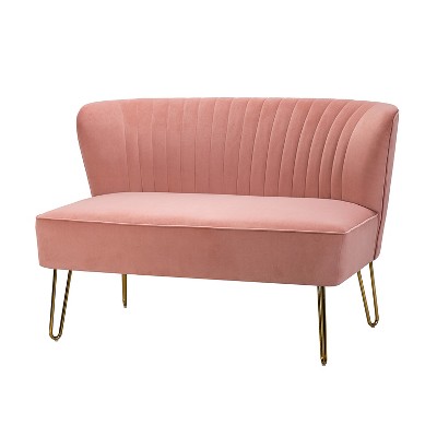 Ainhoa 45" Contemporary  Solid and Manufactured Wooden Frame Loveseat | ARTFUL LIVING DESIGN