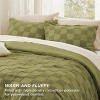 2/3 Pcs Boho Tufted Bedding Checkered Farmhouse Shabby Chic Bed Set - 3 of 4