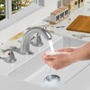 LOVMOR Bathroom Sink Faucet 3 Hole, Brushed Nickel - 3 of 4