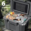 Hooure 60 Quart Cooler with Wheels, Ice Chests Portable Camping Cooler Holds Ice up to 6 Days, Leak-Proof Outdoor Insulated Cooler with Handle - 3 of 4