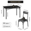 Upholstered Chairs, Rectangular Table for Small Spaces, Kitchen & Dining Room - 3 of 4