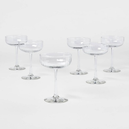 8oz 6pk Glass Saybrook Coupe Cocktail Glasses - Threshold™ - image 1 of 3